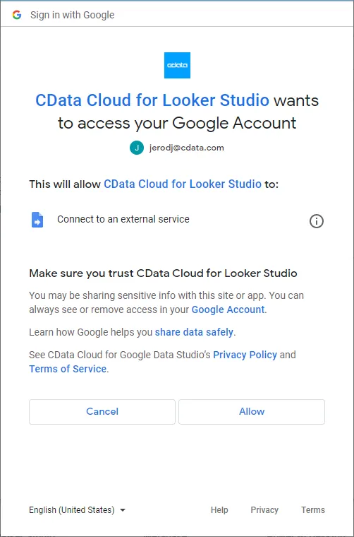 Connector に権限を付与
