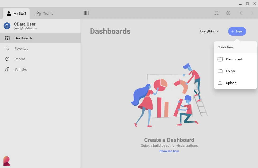 Adding a new dashboard