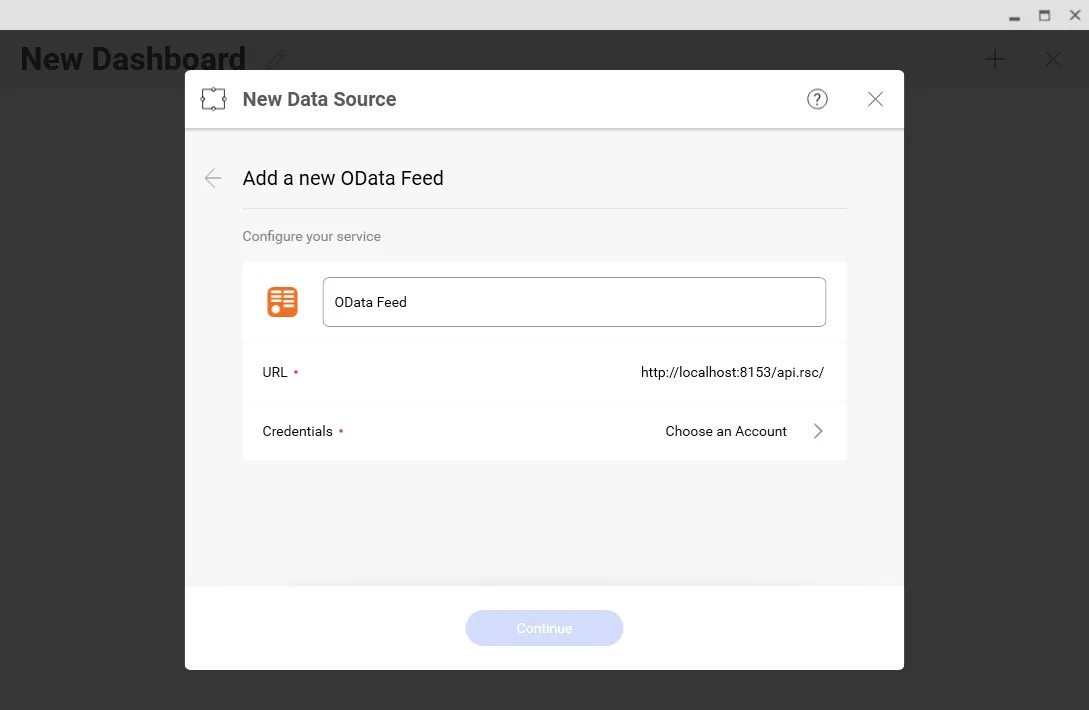 Configuring the OData URL