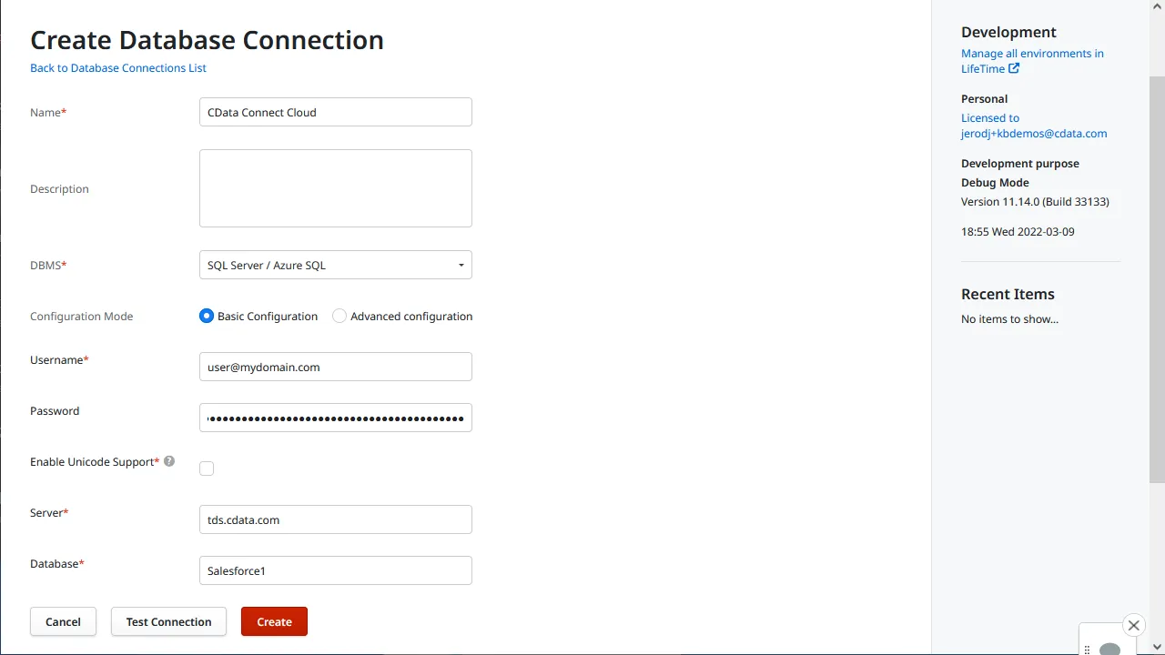 Connecting to the Connect AI