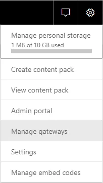 Settings -> Manage gateways