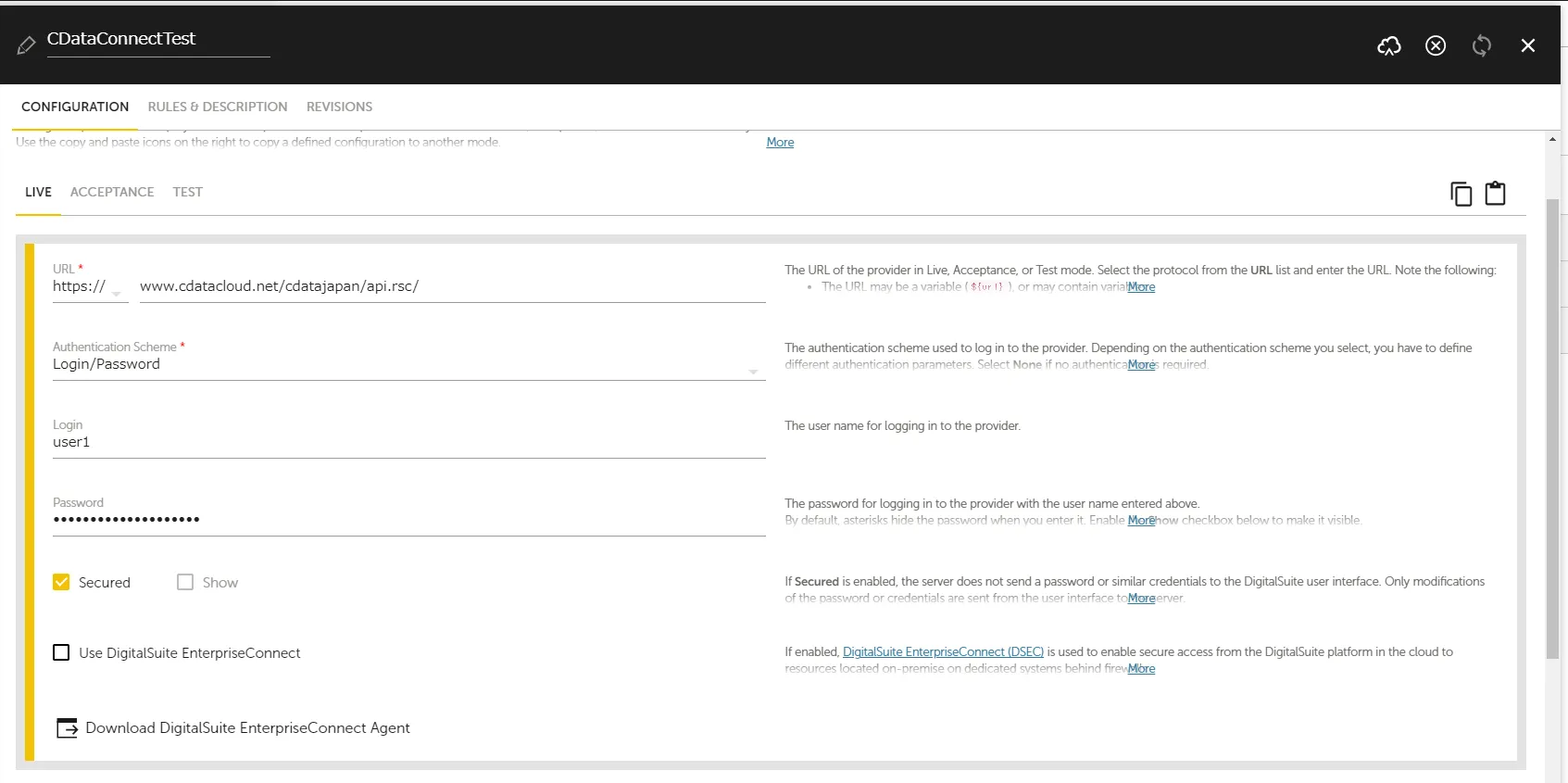 コネクタの選択