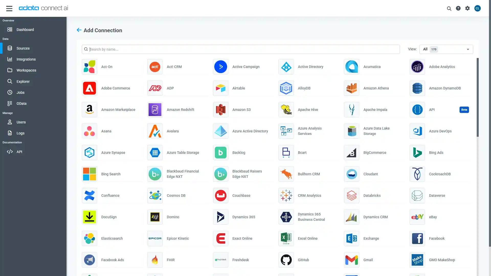 データソースを選択