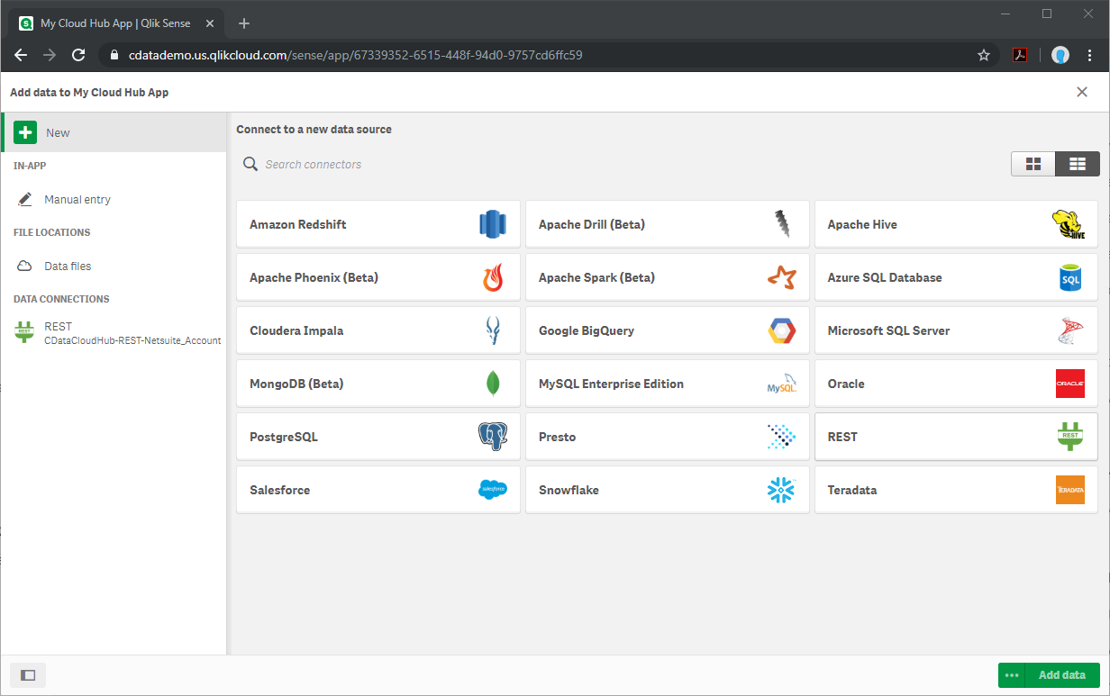 Selecting a connector