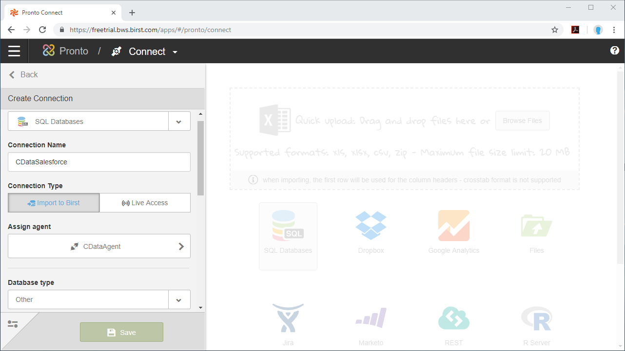 Configure the Connection (part 1)