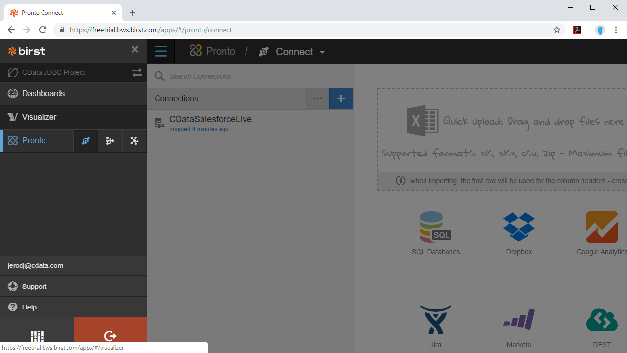 Select the Visualizer