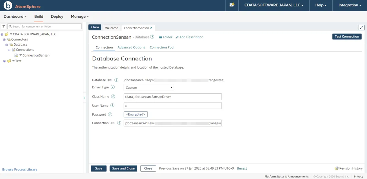 Paylocity のデータ Connection 作成2
