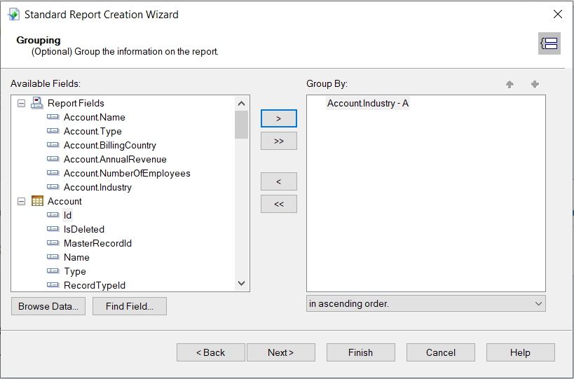 Group By フィールドを追加