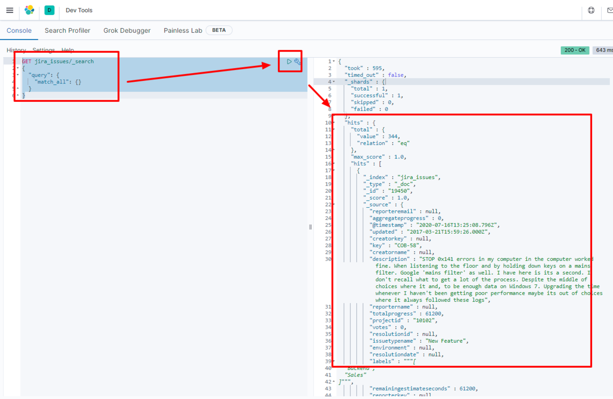 Elasticsearch にロードされたDocuSign のデータをクエリ