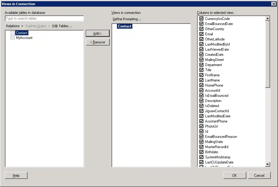 API Server API Entities.(Salesforce is shown.)