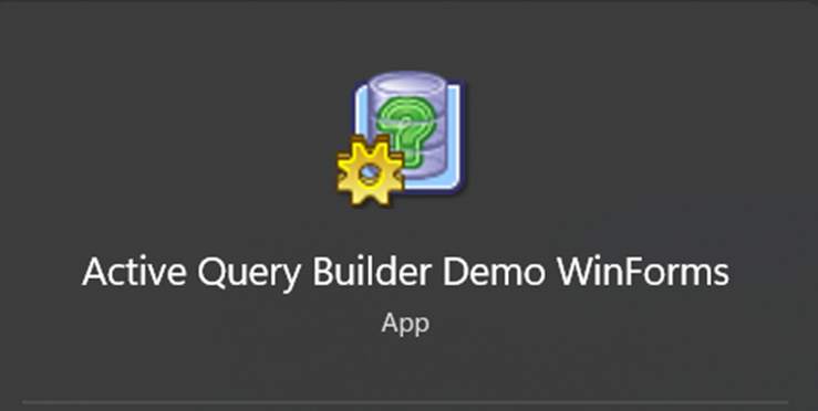 Active Query Builder でクエリをインタラクティブに作成