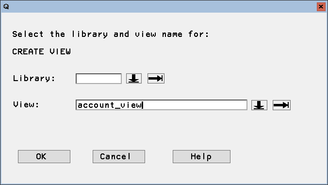 Create a local view to work with Teradata のデータ.