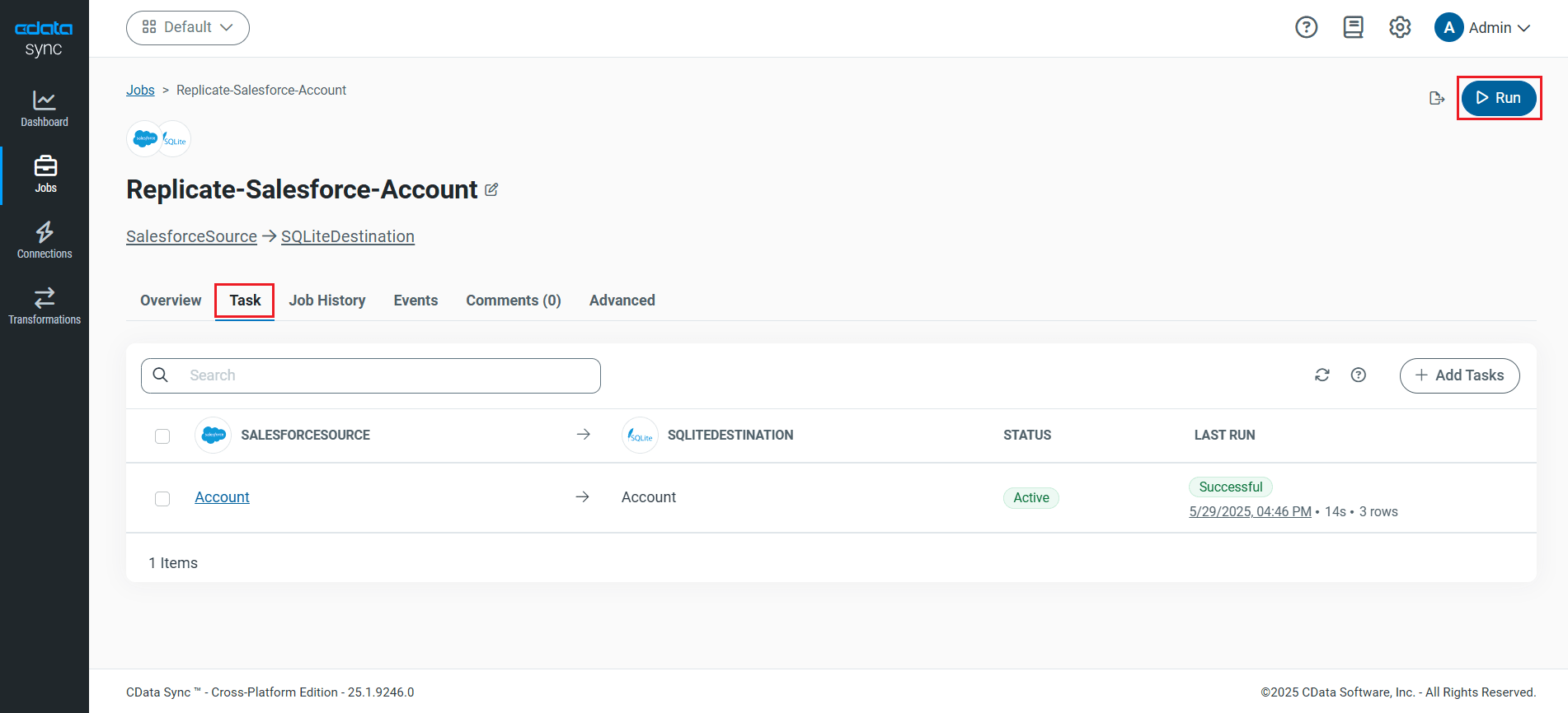 レプリケーションの自動起動スケジューリング。
