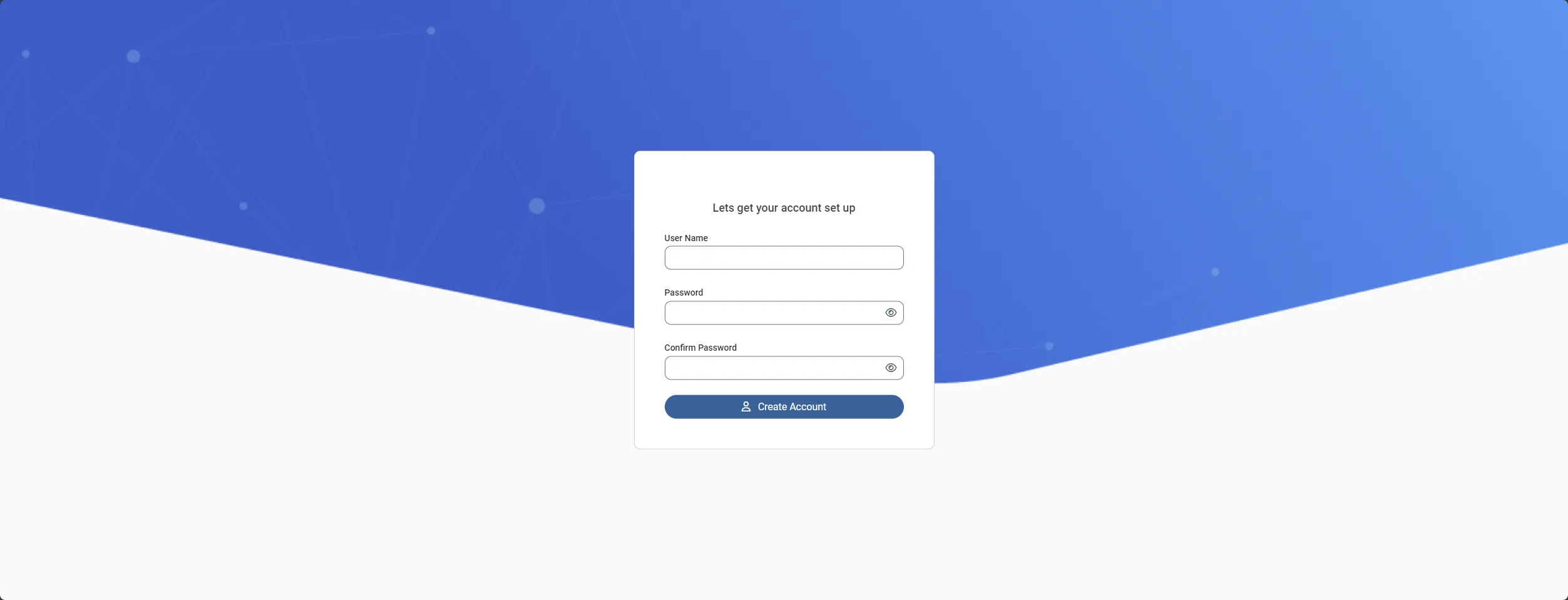 Syncのユーザー作成画面