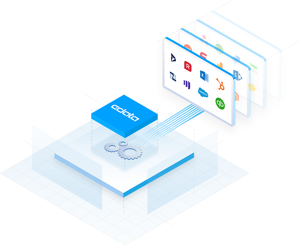 CData SQL コネクタで BI & アナリティクスのデータソースに接続する図